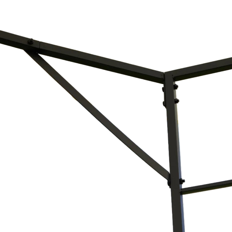 Cream Patio Garden Gazebo Marquee with Steel Frame and Water Resistant Canopy, 3x3m