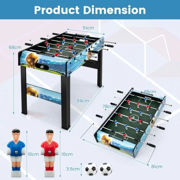 Freestanding Foosball Table – Removable Legs for Home Game Room