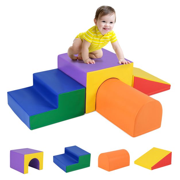 Infant & Toddler Foam Block Play Set – Climb and Crawl Fun