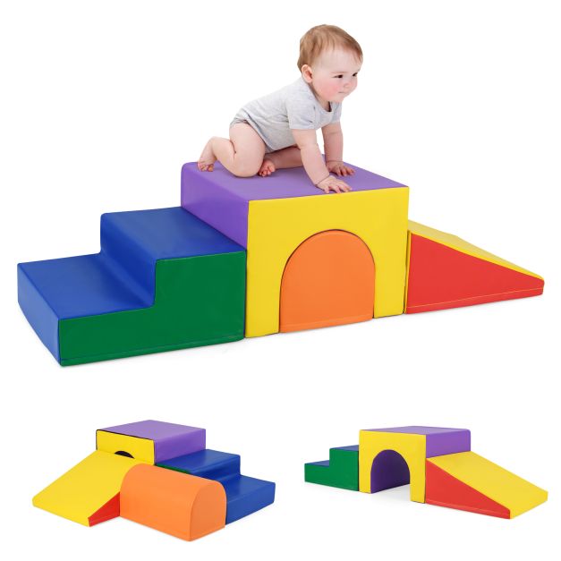Infant & Toddler Foam Block Play Set – Climb and Crawl Fun