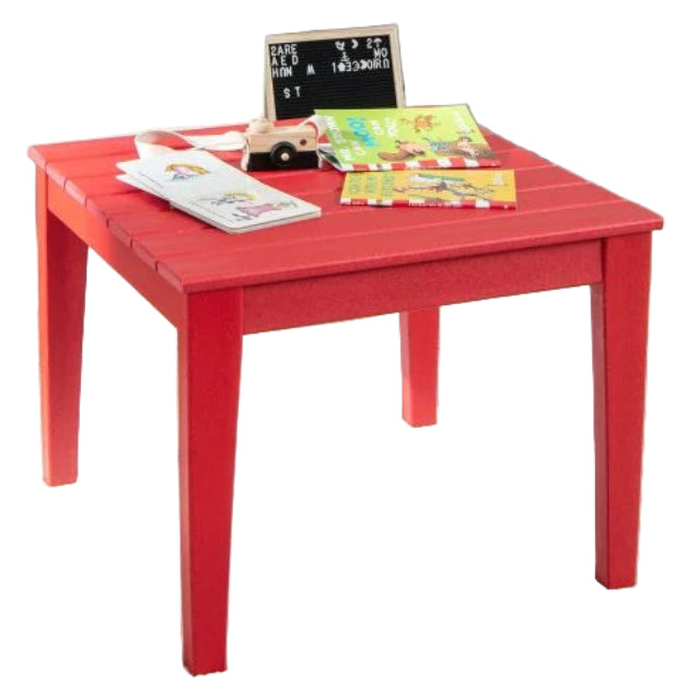 Square Kids Table 64.5cm HDPE for Drawing, Reading & Dining