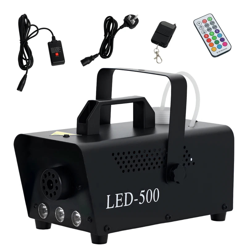 Halloween Fog Machine with Colorful LED Lights & Effects