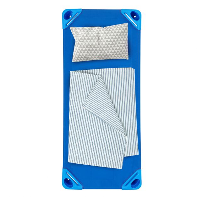 Stackable Kids Nap Cot – Easy Lift Corners for Preschool Boys & Girls