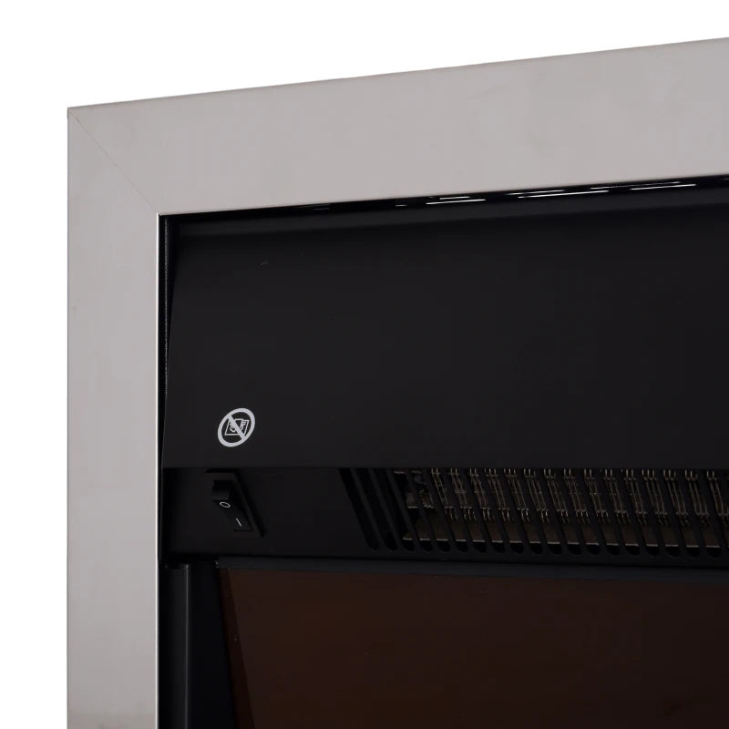Inset Fireplace – Glass View, Coal Flame, Remote, 1000/2000W