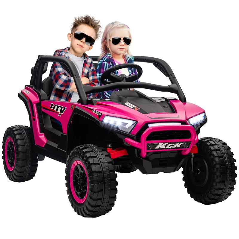 24V Electric 2-Seater Ride-On Truck with Remote, Suspension & 3 Speed Settings