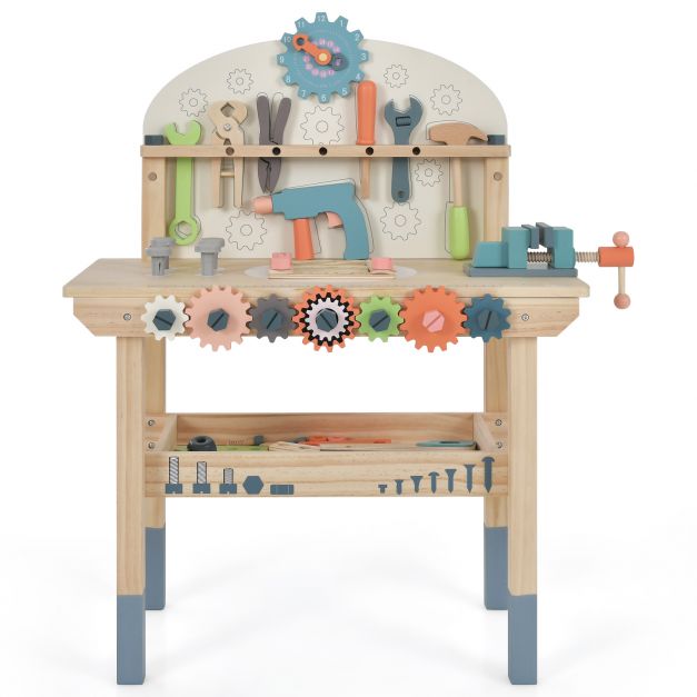 Kids Play Tool Workbench with Complete Tool Set & Realistic Accessories