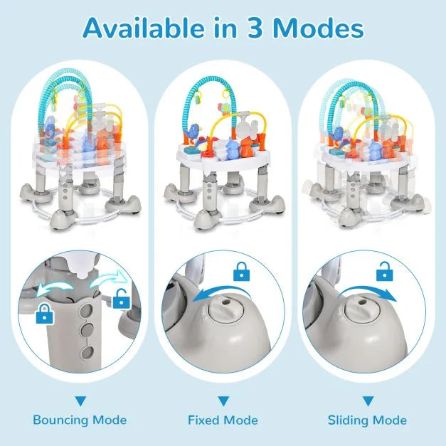 4-In-1 Baby Activity Center with Walker for Kids Aged 0-2 Years