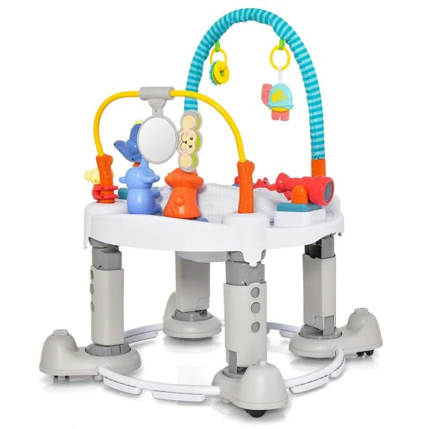 4-In-1 Baby Activity Center with Walker for Kids Aged 0-2 Years
