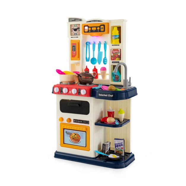 Kids Cooking Play Kitchen with 65 Pieces – Educational & Fun Toy Set