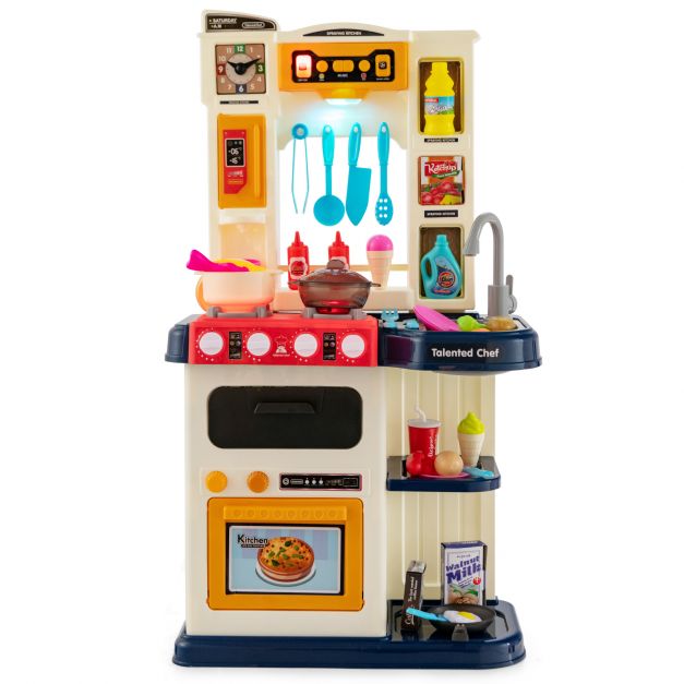 Kids Cooking Play Kitchen with 65 Pieces – Educational & Fun Toy Set