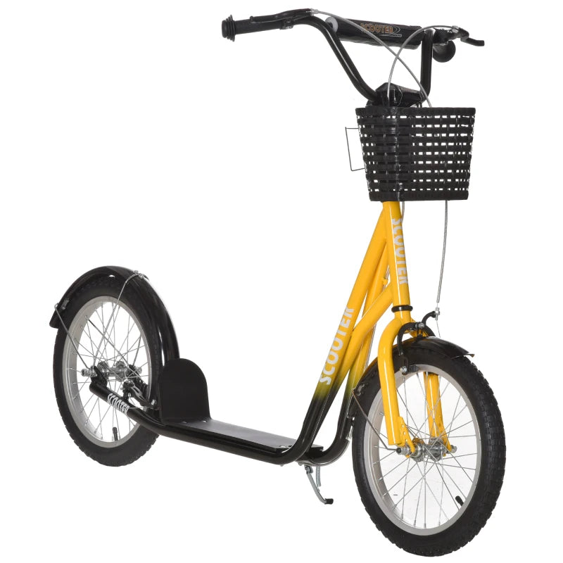 Stunt Scooter for Kids with 16" Wheels, Cupholder & Mudguard – Ages 5-12