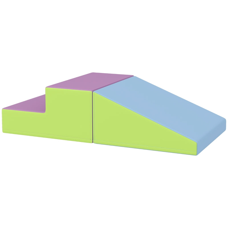 2-Piece Soft Play Set for Toddlers – Safe Climb & Crawl Toy for Ages 12-36 Months, Blue