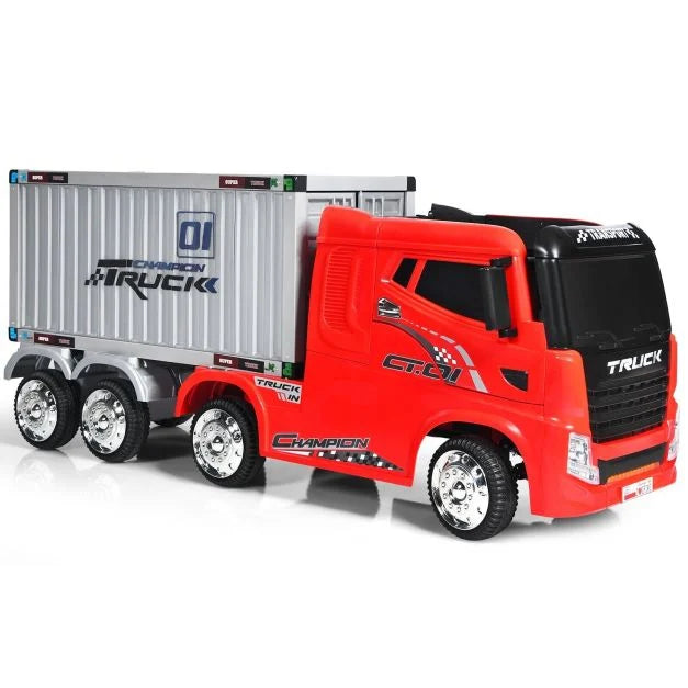Kids 12V Ride-On Truck with Container | Ages 3-8