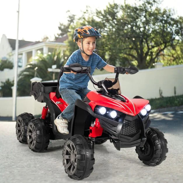 Kids 6-Wheel Electric ATV with 4 Motors – All-Terrain Adventure