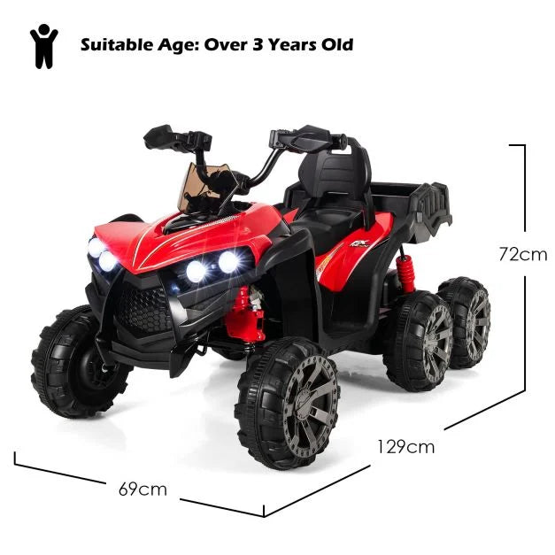 Kids 6-Wheel Electric ATV with 4 Motors – All-Terrain Adventure