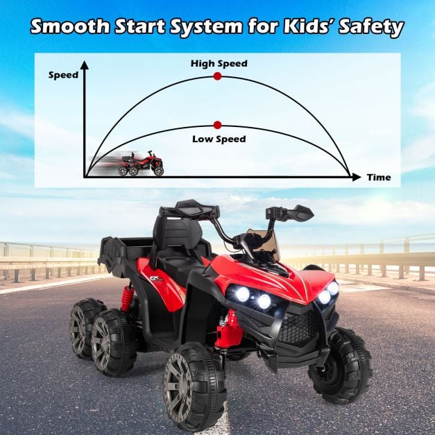 Kids 6-Wheel Electric ATV with 4 Motors – All-Terrain Adventure