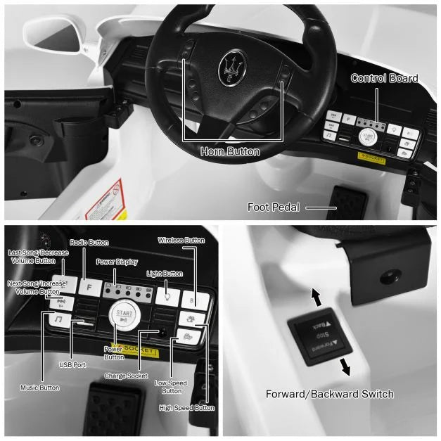 12V Electric Kids Ride-On Car for Boys and Girls Ages 3+