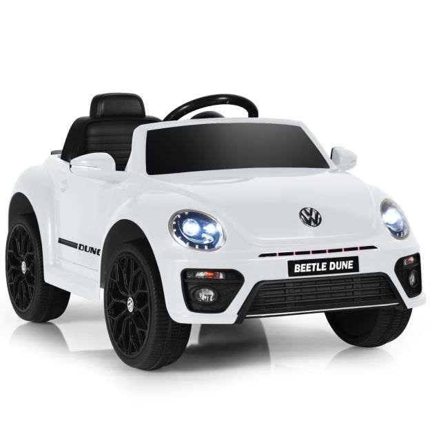 12V Volkswagen Beetle Electric Ride-On Car for Kids with Remote Control