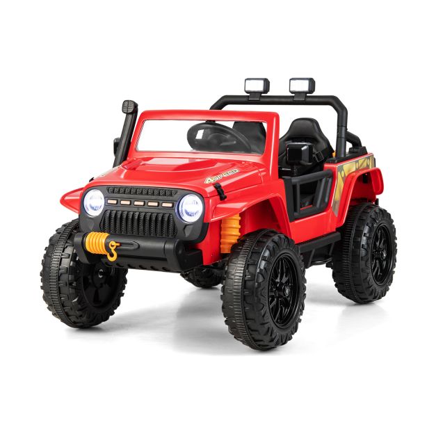 12V Kids Electric Ride-On Car with Music, LED Lights, and Fun Features