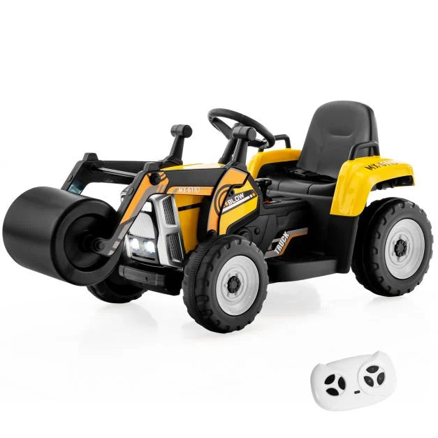 Kids 12V Electric Ride-On Road Roller with Remote Control