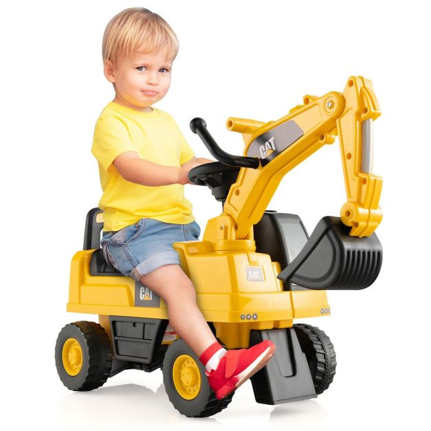 Kids Ride-On Digger with Rotatable Bucket