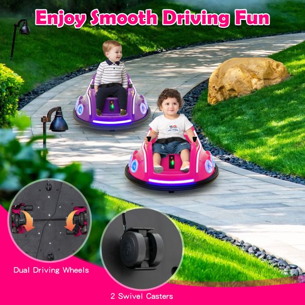 Kids’ Electric Bumper Car – 360° Spin, RC Safety Control