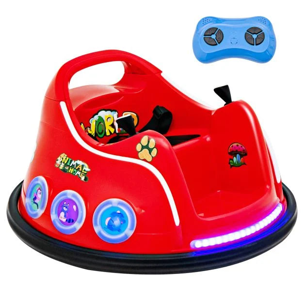 Kids’ Electric Bumper Car – 360° Spin, RC Safety Control