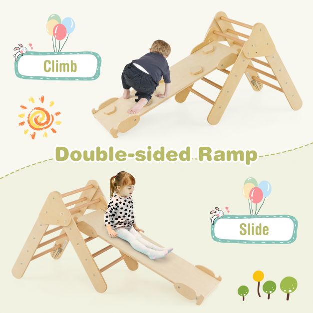7-in-1 Toddler Climbing Frame with 6-Piece Indoor Baby Soft Play Set