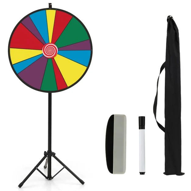 76cm Floor Prize Wheel with Stand – Party, Event & Game Night Fun