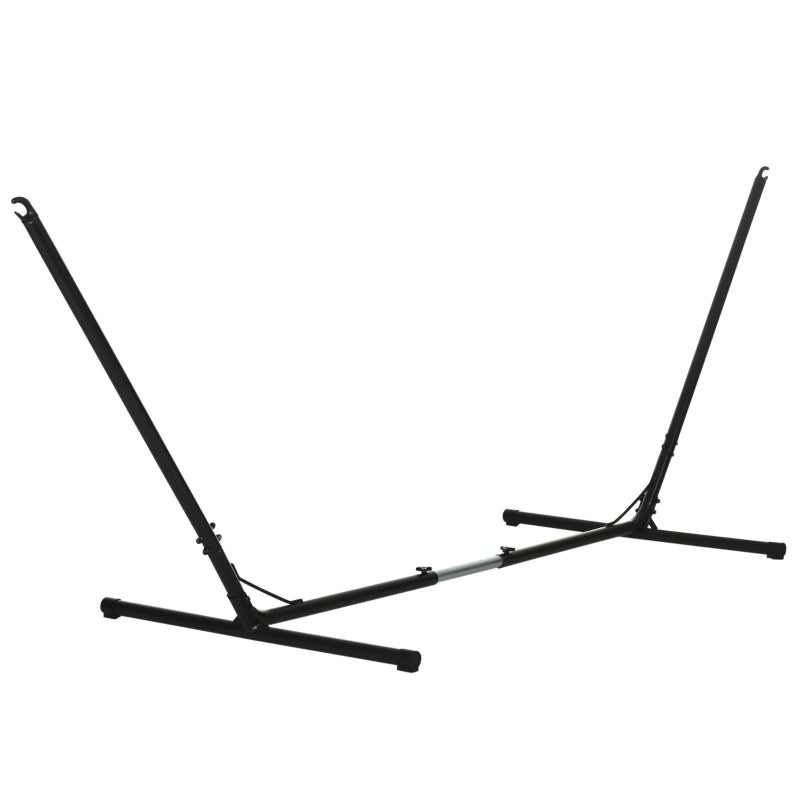 Metal Frame Adjustable Hammock Stand for Outdoor Patio Garden Camping 3.1 to 3.8 Meters