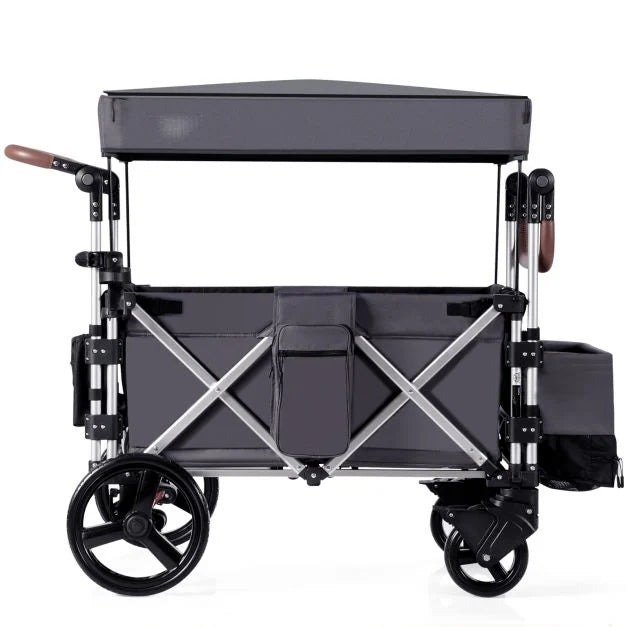 Push & Pull Stroller Wagon with Adjustable Handle for Kids