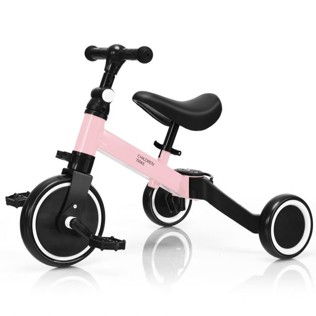 Balance Bike to Trike Convertible for 1-4 Year Old Kids