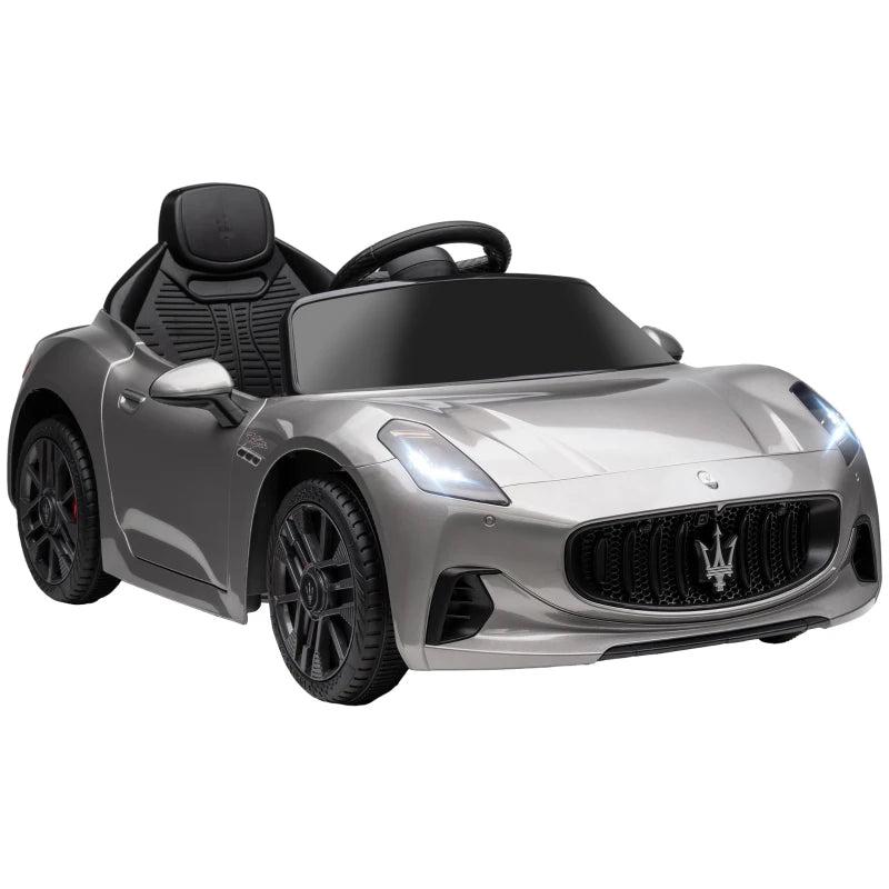 Grey 12V Kids Electric Car with Remote Control and Soft Start – Licensed Design