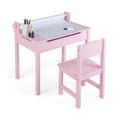 Toddler Table & Chair Set with Storage and Built-In Paper Roll Holder