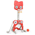 Toddler Sports Activity Set with Basketball Hoop and Soccer Goal