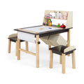 Kids Chairs with Storage Bins & Paper Roll for Craft and Drawing