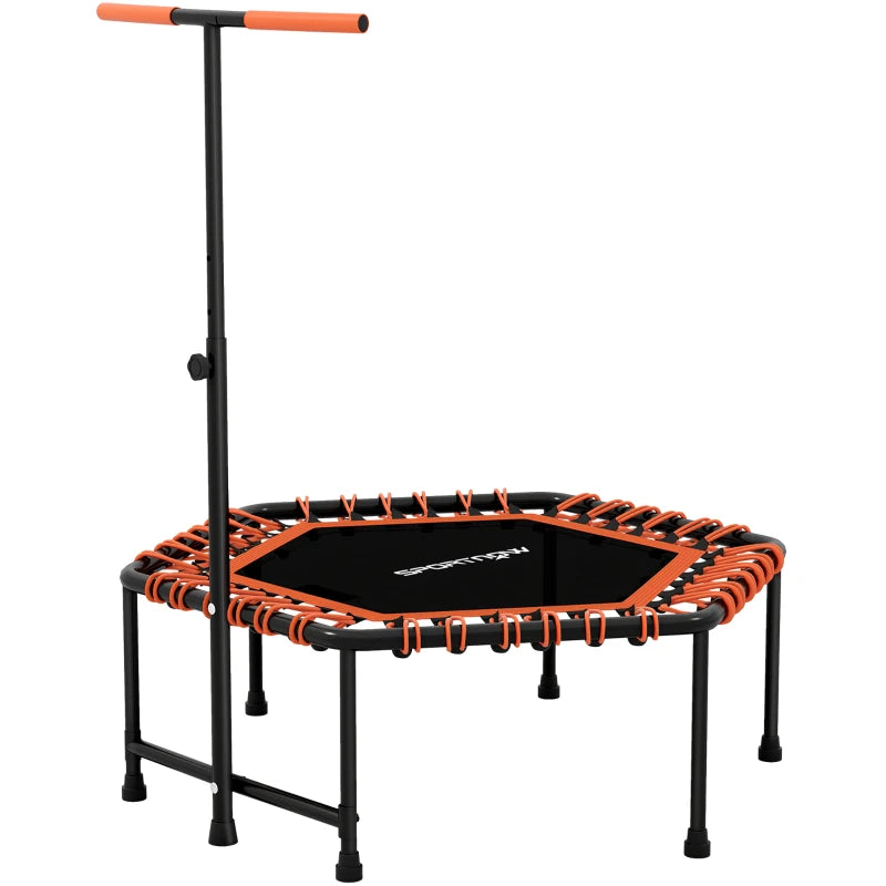 Orange Rebounder Trampoline – Adjustable Handle & LED Lights