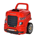 Toddler Educational Truck Workshop Toy Set with Steering Wheel & Horn – Red, Ages 3-5