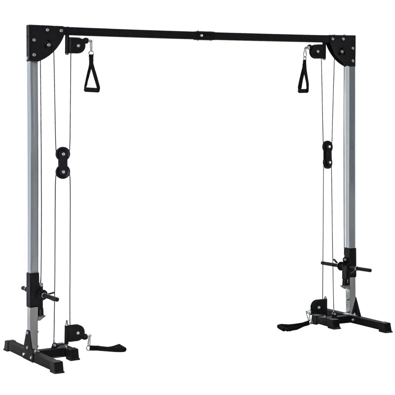 Home Gym Cable Machine with 4 Handles – Strength Training