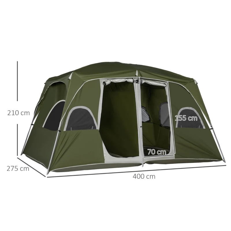 Green Camping Tent – Family Tent 4-8 Person, Backpacking Ready
