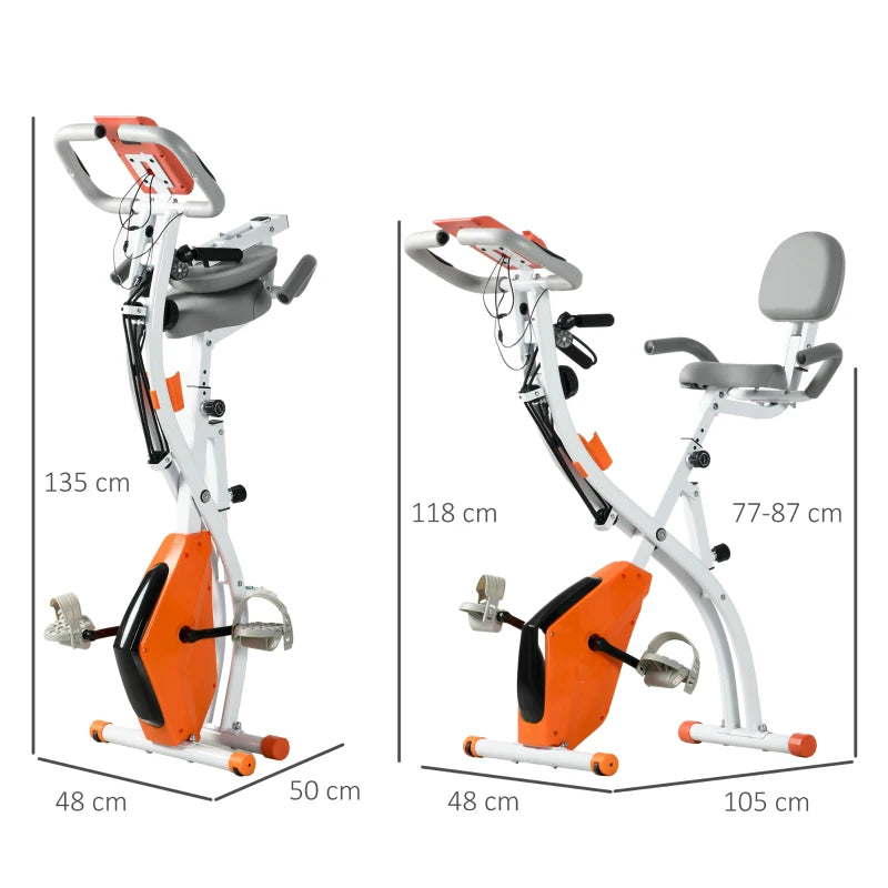 Magnetic Resistance Exercise Bike – 2-in-1 Foldable Design