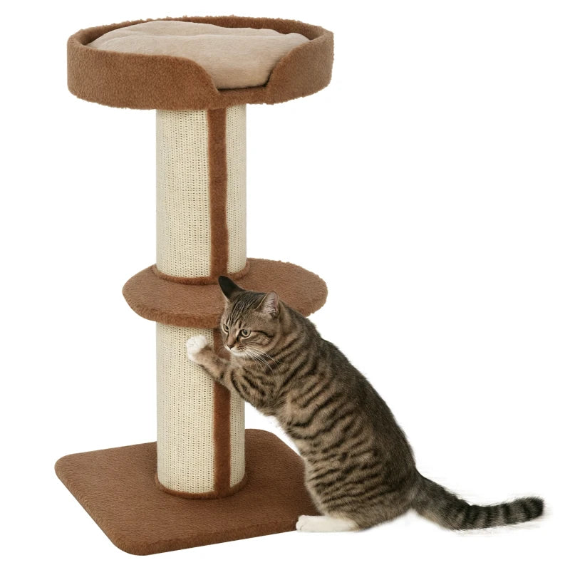 Brown Kitten Activity Centre & Cat Tower – 91cm