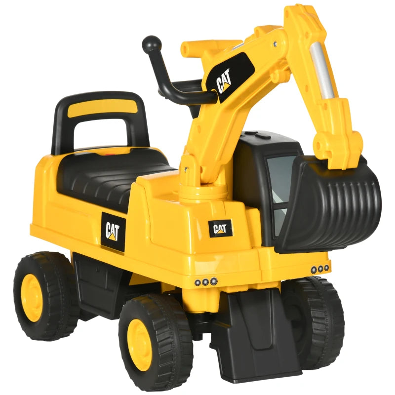 Ride-On Digger Toy with Foot-to-Floor, Manual Shovel & Hidden Storage for Toddlers