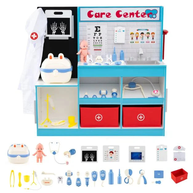 Kids Medical Playset with Examination Station and Height Ruler