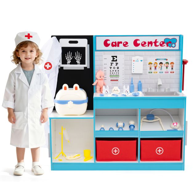 Kids Medical Playset with Examination Station and Height Ruler