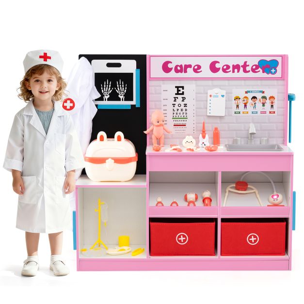 Kids Medical Playset with Examination Station and Height Ruler