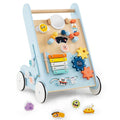 Wooden Baby Walker with Wheels for Boys & Girls, Suitable for 1+ Years
