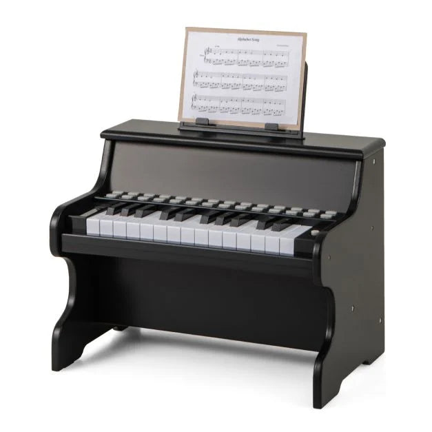 Kids Wooden Piano Keyboard 25 Keys with Music Stand – Digital Learning Gift