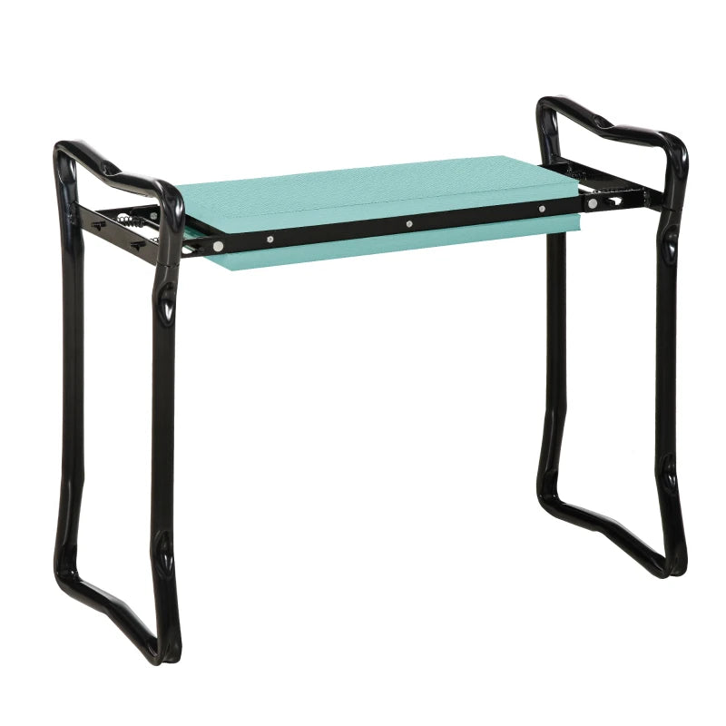 Foldable Garden Kneeler and Seat – Comfortable Knee Support Bench, Green