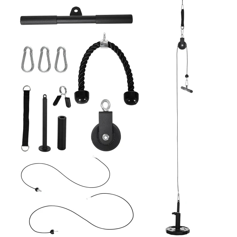 Pulley System with DIY Loading Pin – Home Fitness Equipment